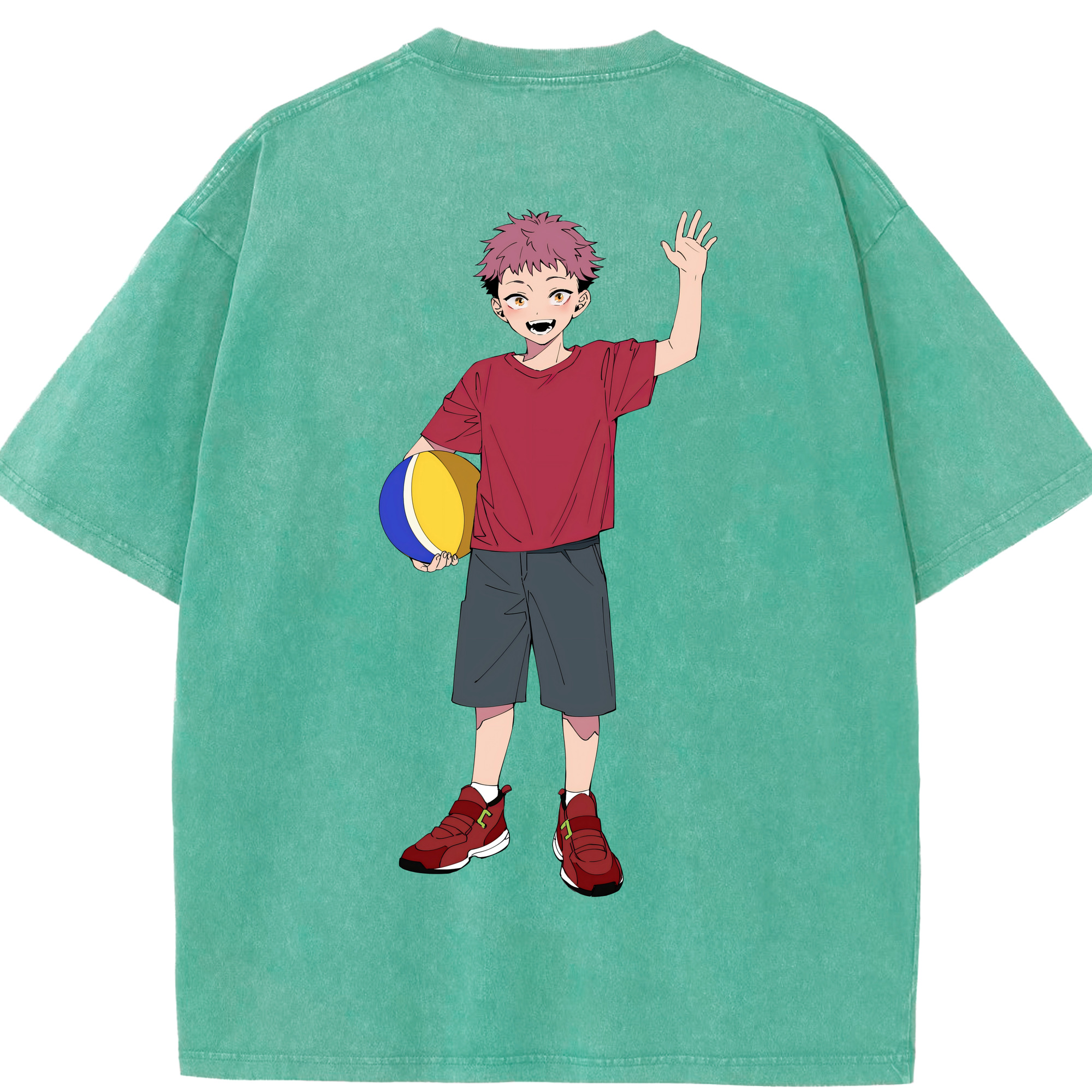（画像用） 呪術廻戦 Jujutsu Kaisen 綿100% ヴィンテージ風 半袖Tシャツ（背面プリント）